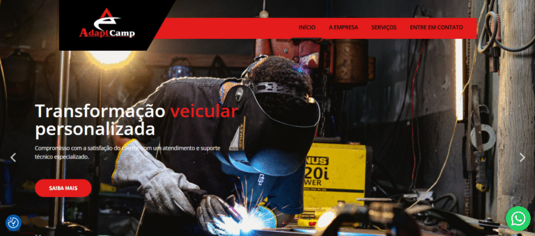 Portfólio website adaptcamp